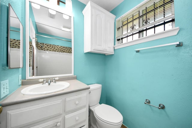 6102 S Briar Bayou Dr, Houston, TX 77072 - full bath featuring a tile shower and vanity