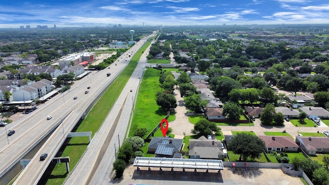 6102 S Briar Bayou Dr, Houston, TX 77072 - aerial perspective of suburban area with a highway