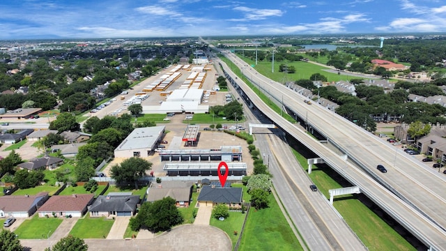6102 S Briar Bayou Dr, Houston, TX 77072 - aerial view of property and surrounding area featuring a main thoroughfare