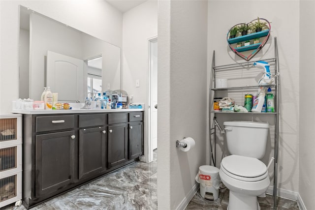 10731 Spring Brook Pass Dr, Humble, TX 77396 - bathroom featuring marble finish flooring and vanity
