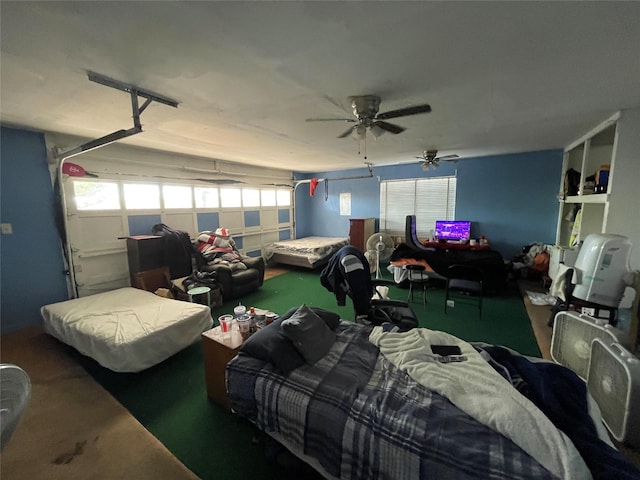 1901 Greenbrook Pkwy, Austin, TX 78723 - garage featuring ceiling fan