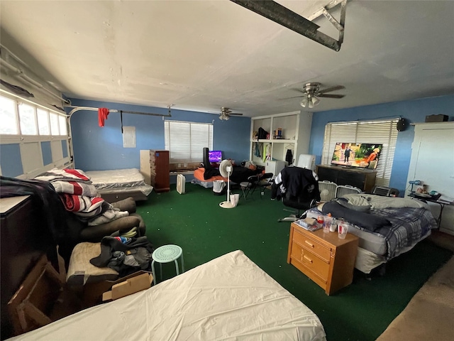 1901 Greenbrook Pkwy, Austin, TX 78723 - bedroom with ceiling fan and carpet flooring