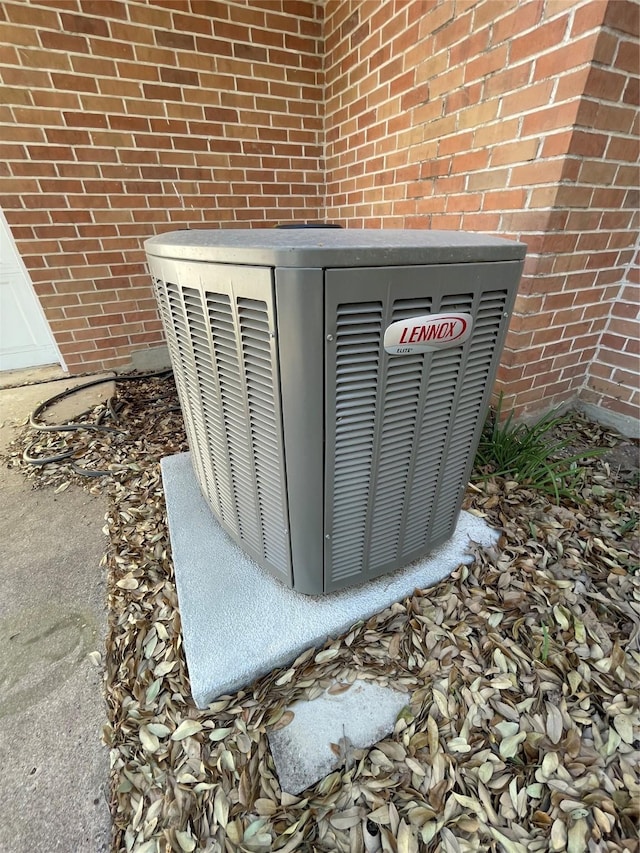 1901 Greenbrook Pkwy, Austin, TX 78723 - exterior view of a central air condition unit and brick siding