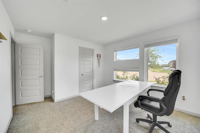 3330 Dagostino Creek Dr, Katy, TX 77494 - office area with light carpet and recessed lighting