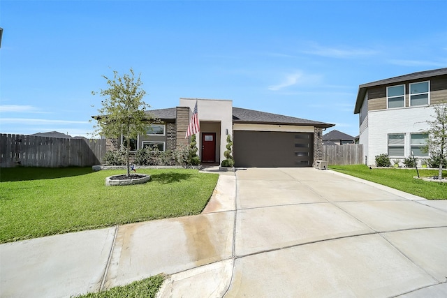 3330 Dagostino Creek Dr, Katy, TX 77494 - contemporary home featuring concrete driveway, a garage, and stucco siding