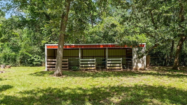 32210 Mink Creek Ct, Magnolia, TX 77355 - view of pole building featuring a yard