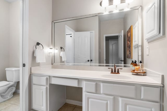 32210 Mink Creek Ct, Magnolia, TX 77355 - bathroom with tile patterned floors and vanity