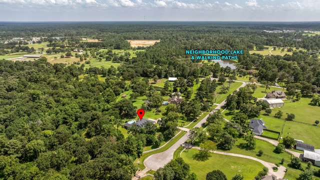 32210 Mink Creek Ct, Magnolia, TX 77355 - drone / aerial view of a heavily wooded area