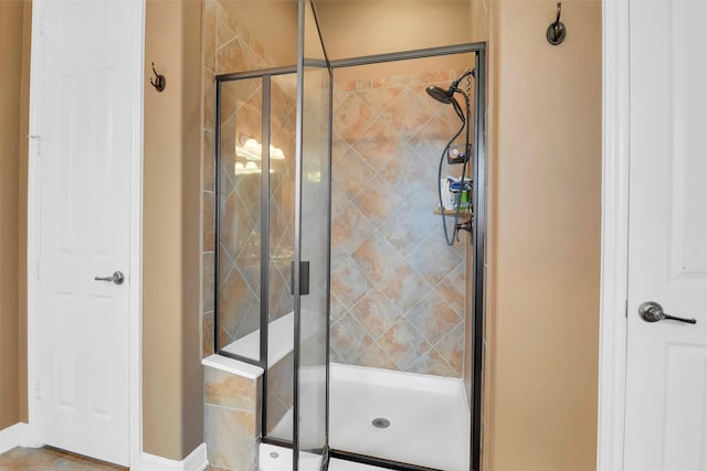 5702 Silverthorn Glen Dr, Spring, TX 77379 - full bathroom featuring a shower stall