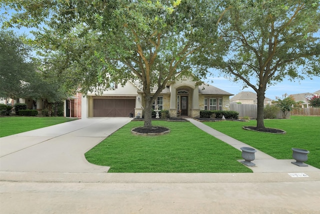 5702 Silverthorn Glen Dr, Spring, TX 77379 - craftsman-style house featuring stone siding, concrete driveway, a garage, and stucco siding