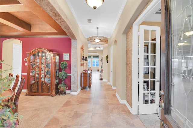 5702 Silverthorn Glen Dr, Spring, TX 77379 - entryway featuring arched walkways and ornamental molding