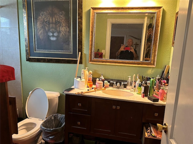 1506 Cordell St, Houston, TX 77009 - bathroom featuring vanity and a textured wall