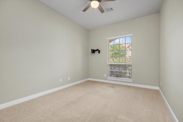 18135 Berry Garden Ln, Spring, TX 77379 - empty room with a ceiling fan and light carpet