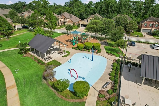 18135 Berry Garden Ln, Spring, TX 77379 - aerial perspective of suburban area
