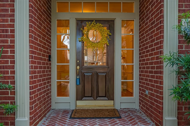 1902 Rosebay Ct, Sugar Land, TX 77479 - doorway to property featuring brick siding