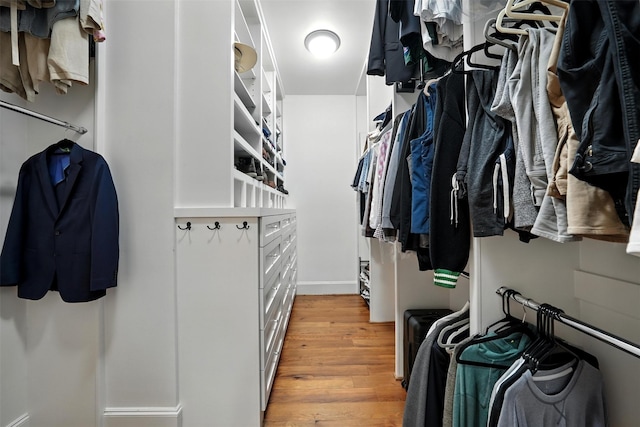829 Ralfallen St, Houston, TX 77008 - walk in closet with light wood-style floors