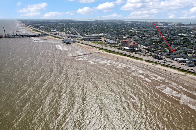 1805 19th St, Galveston, TX 77550 - bird's eye view of a nearby body of water
