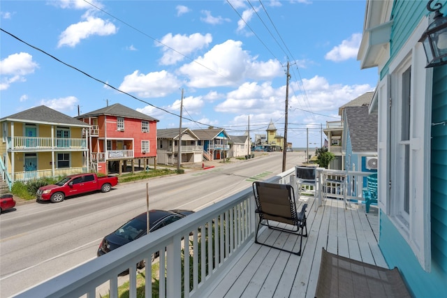 1805 19th St, Galveston, TX 77550 - deck featuring a residential view
