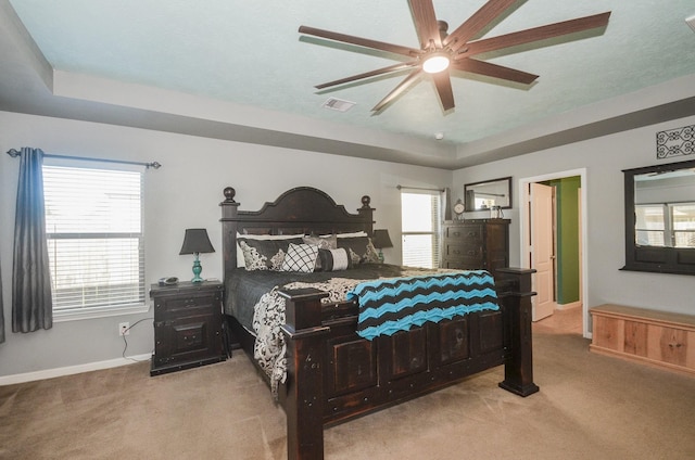 22218 Woodseem Ct, Katy, TX 77449 - carpeted bedroom featuring baseboards and ceiling fan