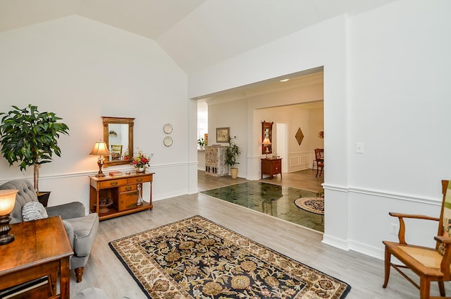 2014 Shadow Forest Dr, Katy, TX 77494 - sitting room featuring wood finished floors and vaulted ceiling