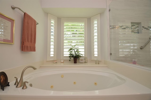 2014 Shadow Forest Dr, Katy, TX 77494 - full bathroom featuring a jetted tub