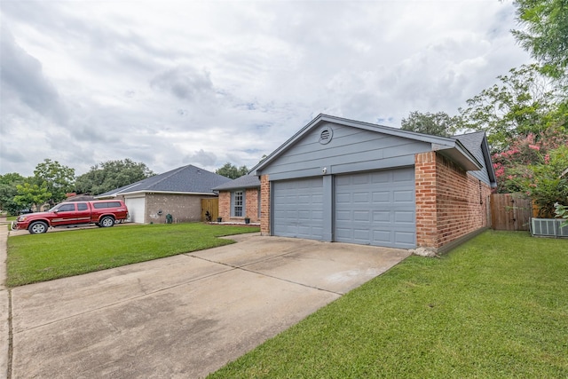 7307 Sunlight Ln, Houston, TX 77095 - view of front of home with brick siding, an attached garage, driveway, and roof with shingles