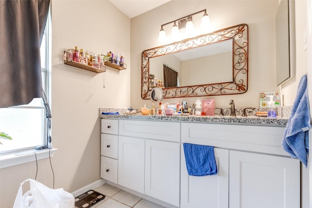 7307 Sunlight Ln, Houston, TX 77095 - bathroom featuring vanity and tile patterned flooring