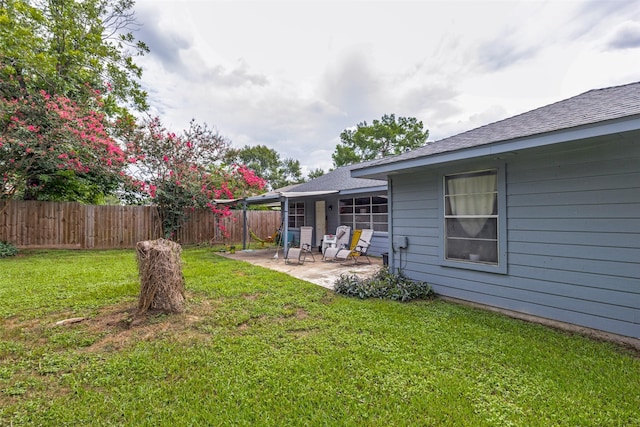 7307 Sunlight Ln, Houston, TX 77095 - view of yard featuring a patio