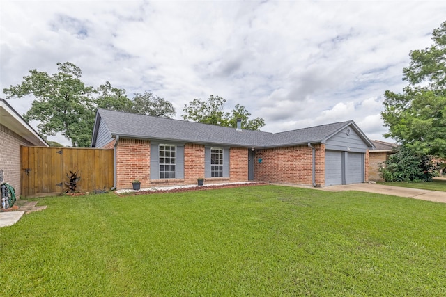 7307 Sunlight Ln, Houston, TX 77095 - single story home featuring brick siding, an attached garage, driveway, and a shingled roof