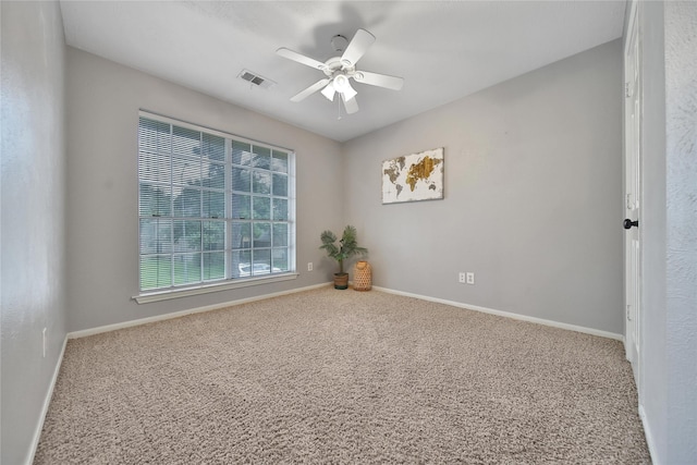 18219 Water Mill Dr, Cypress, TX 77429 - carpeted empty room with a ceiling fan and baseboards