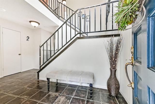 3510 Ledgestone Dr, Houston, TX 77059 - foyer with stairway and baseboards