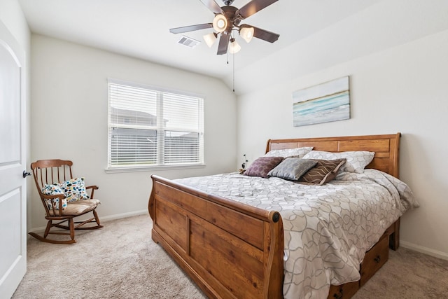 21015 Echo Manor Dr, Hockley, TX 77447 - bedroom featuring light colored carpet and ceiling fan