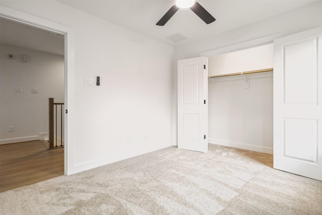 882 Prosper St, Houston, TX 77088 - unfurnished bedroom with carpet, a closet, and ceiling fan