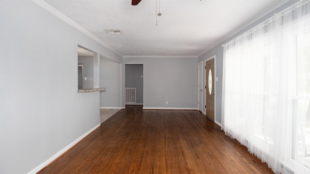 8106 Montridge Dr, Houston, TX 77055 - corridor with wood finished floors and ornamental molding