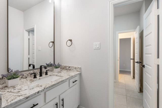 4118 Palmer Meadow Ct, Katy, TX 77494 - bathroom featuring vanity and tile patterned floors