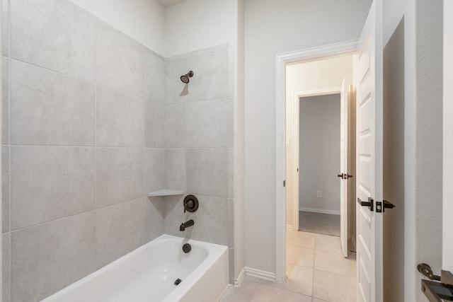 4118 Palmer Meadow Ct, Katy, TX 77494 - bathroom with shower / tub combination and tile patterned floors