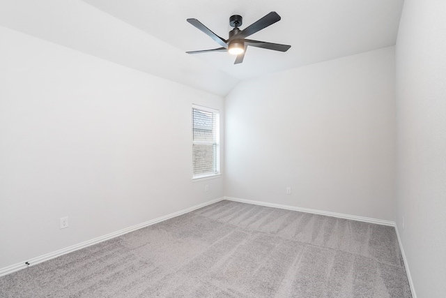 4118 Palmer Meadow Ct, Katy, TX 77494 - carpeted empty room with ceiling fan and vaulted ceiling