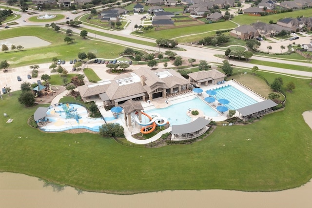 4118 Palmer Meadow Ct, Katy, TX 77494 - aerial perspective of suburban area featuring a pool