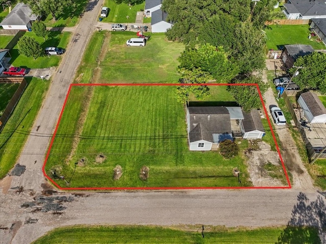 1312 22nd St N, Texas City, TX 77590 - aerial view of property's location with property parcel outlined