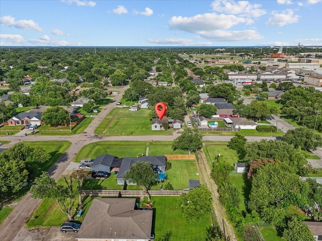 1312 22nd St N, Texas City, TX 77590 - aerial view of property and surrounding area featuring nearby suburban area