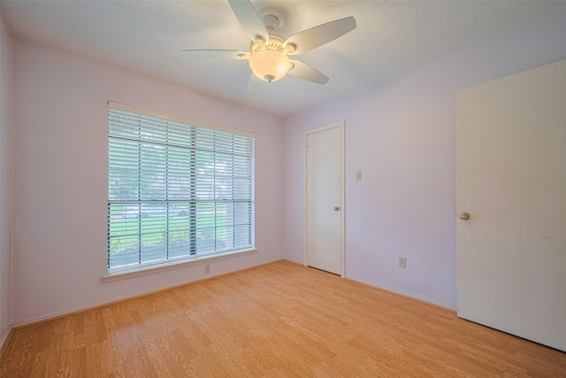 22522 Round Valley Dr, Katy, TX 77450 - spare room with light wood-type flooring and ceiling fan