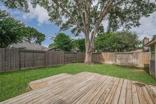22522 Round Valley Dr, Katy, TX 77450 - wooden terrace with a fenced backyard