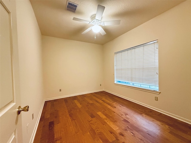 2147 Heather Green Dr, Houston, TX 77062 - unfurnished room featuring dark wood finished floors and a ceiling fan