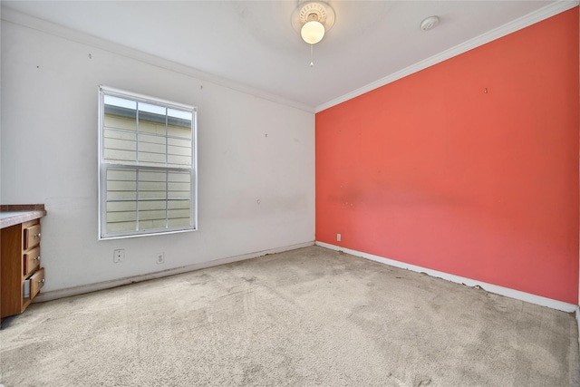 11307 Normeadow Ln, Houston, TX 77076 - carpeted spare room featuring ornamental molding and a smoke detector