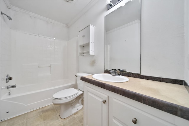 11307 Normeadow Ln, Houston, TX 77076 - full bath featuring crown molding, vanity, and  shower combination