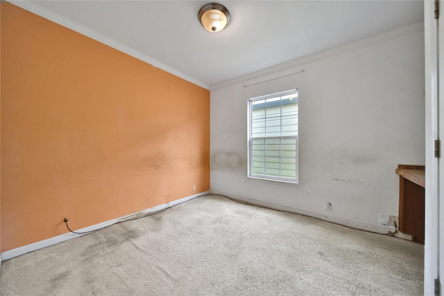 11307 Normeadow Ln, Houston, TX 77076 - spare room with crown molding and carpet floors