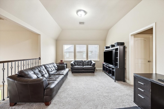 28842 Thornbird Ct, Katy, TX 77494 - living room with carpet floors and lofted ceiling