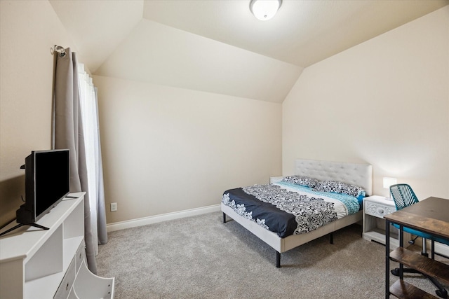28842 Thornbird Ct, Katy, TX 77494 - carpeted bedroom featuring lofted ceiling