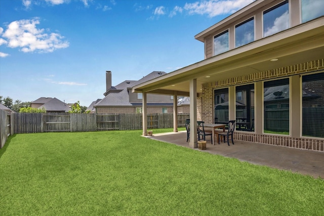28842 Thornbird Ct, Katy, TX 77494 - fenced backyard with a patio area