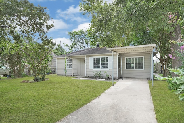 12434 Kathryn St, Houston, TX 77015 - view of front of property with a front lawn and driveway